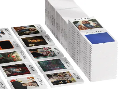 051 Decorative books set 10 Basic Art Series PART 05 3D model