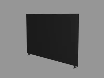 Simple Modern Television Free low-poly 3D model