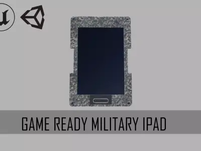 Tactical Military Ipad Low-poly 3D model
