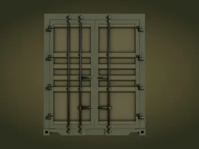 Container shipping Free low-poly 3D model