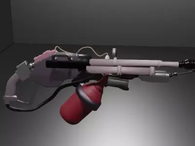 Gun flame thrower Farcry Game Free 3D model