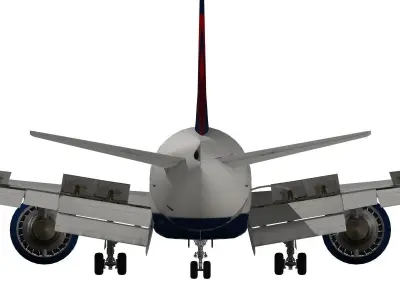 Boeing 777-200LR Delta Air Lines 3D model