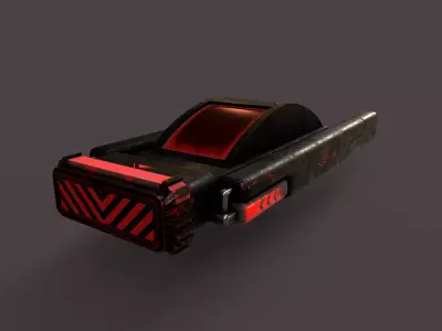 Sci-Fi Space Ship V4 Low-poly 3D model