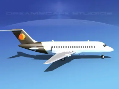 Douglas DC-9-15 National 3D model