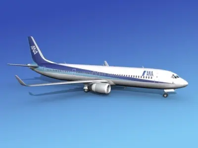 Boeing 737-900ER All Nippon 3D model