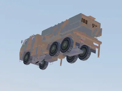 Avibras Astros II MK-6 EB Low-poly 3D model