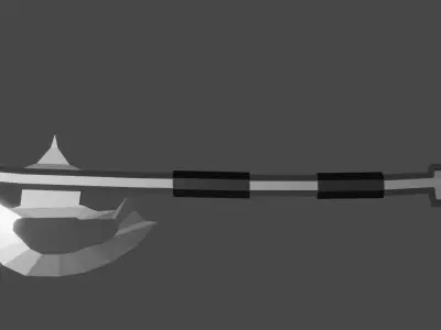 Iron Axe Free low-poly 3D model
