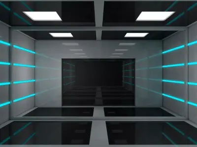 Sci Fi Interior 3D model 85
