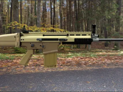 FN SCAR 17S NRCH 3D model