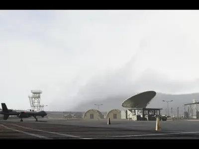 Military Base Megapack Low-poly 3D model