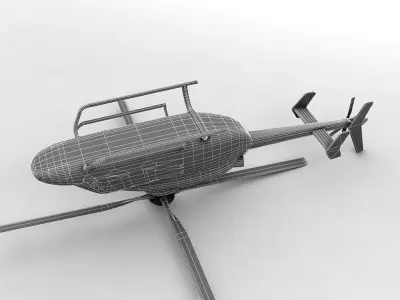 Bell 429 Helicopter Low-poly 3D model
