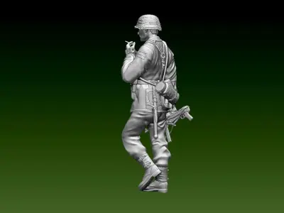 German soldier 3D print model