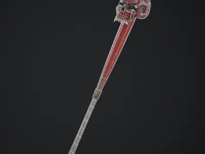 Cruelty Bat Low-poly 3D model