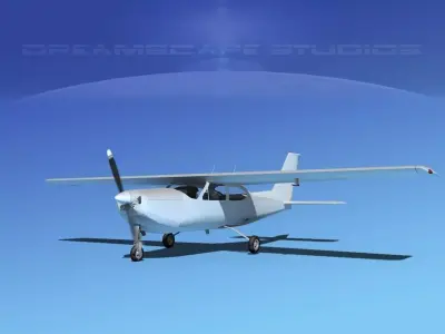 Cessna C-177RG Cardinal Bare Metal 3D model