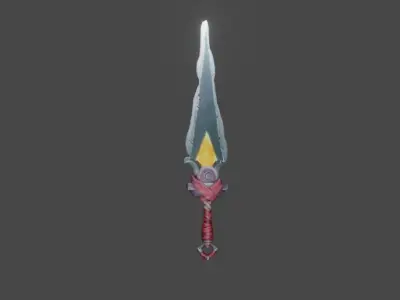 Zeloeman Sword A 44 Low-poly 3D model