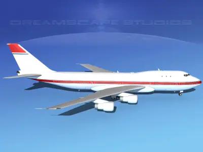 Boeing 747-100 Corporate 2 3D model