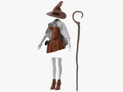 Witch Costume 3 3D model