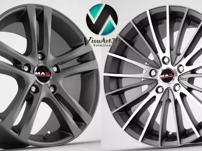 Mak Venti and Zenith Rims 3D model