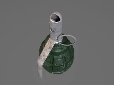 Grenade F-1 Low-poly Low-poly 3D model