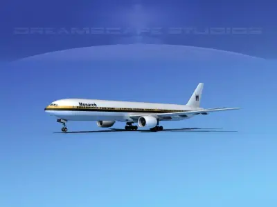 Boeing 777-300 Monarch 3D model
