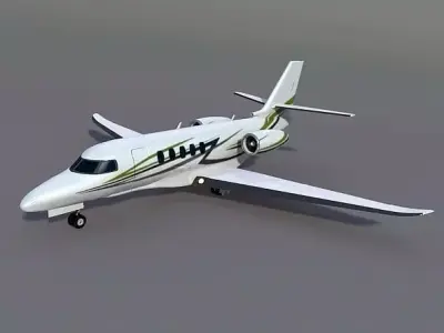 Cessna Citation Latitude business jet 3D model
