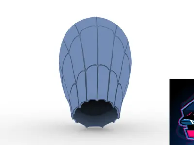 Iron Spiderman Infinity War Helmet ready to 3d print 3D model