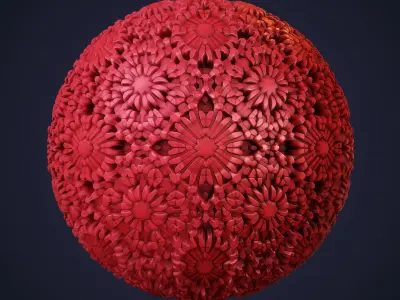 Ornaments Generator Scifi - Stylized - Real Low-poly 3D model