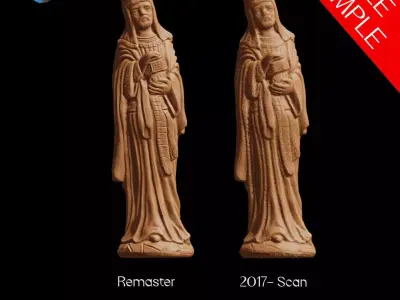 FREE Balthazar Christmas nativity crib Figurine Free 3D print model