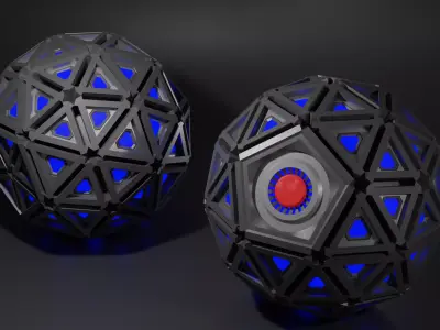 Electro Magnetic Pulse  Grenade 3D model