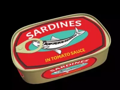 sardine can of sardines in tomato sauce Low-poly 3D model