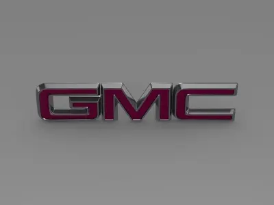 GMC logo 3D model