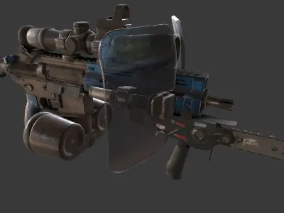 AR Redneck Survival Low-poly 3D model