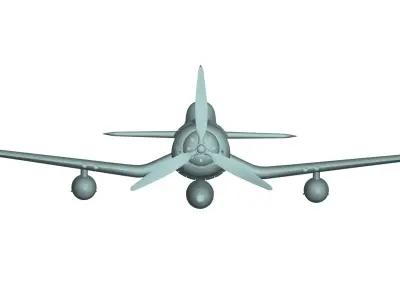 Vought F4U Corsair 3D model