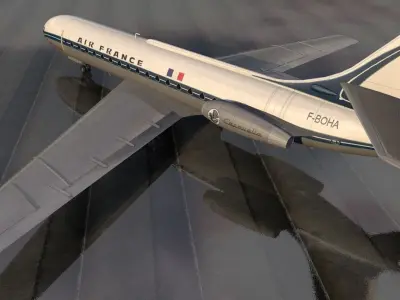 Sud Aviation SE-210 Caravelle III 3D model