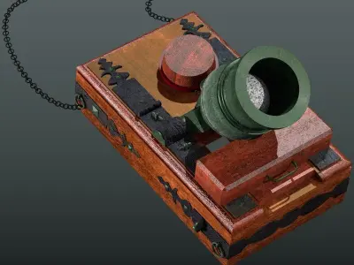 Mortar 500lbs Low-poly 3D model