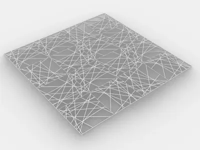 Gold Decorative Panel 6 Free 3D model