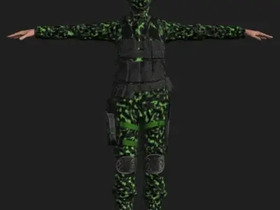 Military Characters 3D model