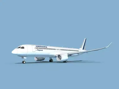 Airbus A220-300 Air France Regional 3D model