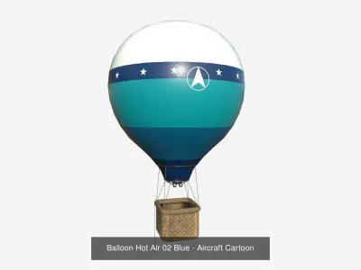 10 Balloon Hot Air Collection - Aircraft Cartoon 