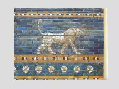  Babylon- Lion-Ishtar Gate Low-poly 3D model