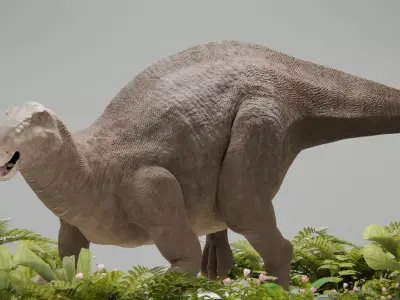 Iguanodon Low-poly 3D model