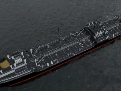 T-2 Oil Tanker - Gaines Mill 3D model