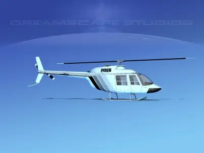 Bell 206 JetRanger V18 3D model
