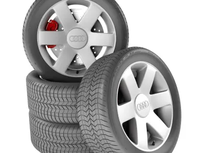 Audi A2 Wheel 3D model