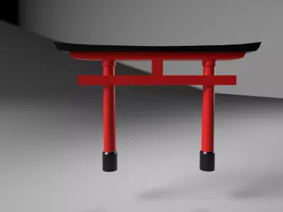 Santuario Low-poly 3D model