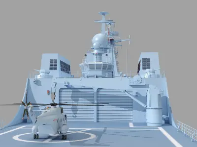 Chinese Navy Type 071 3D model