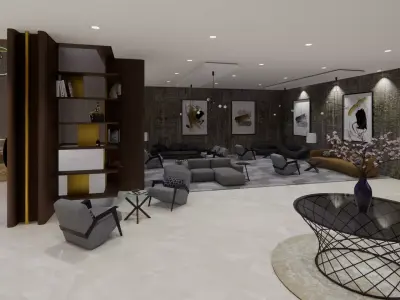 HOTEL LOBBY 3D model