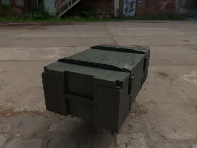 Ammo box Free low-poly 3D model