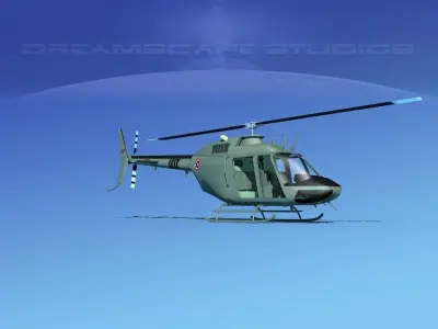 Bell OH-58B Royal Thai Army 3D model