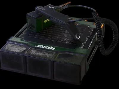 Military Radio Model Low-poly 3D model